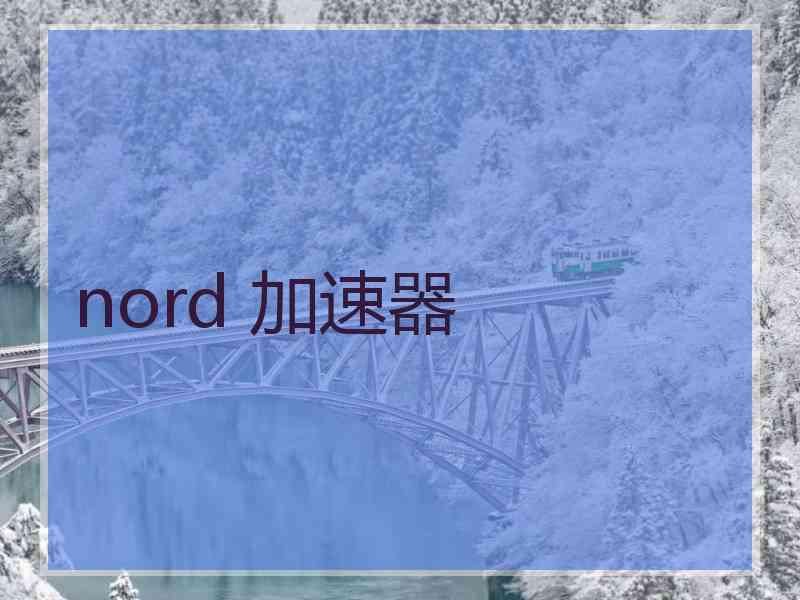 nord 加速器