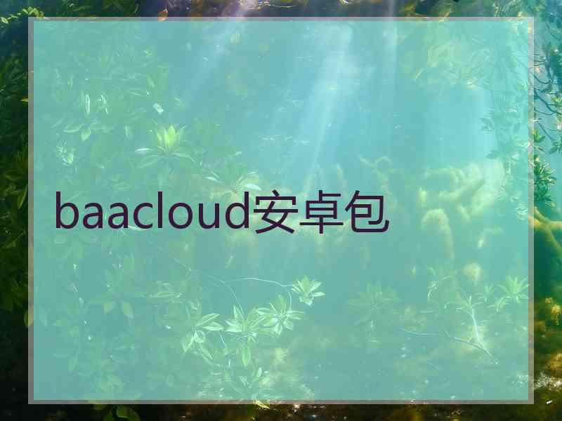 baacloud安卓包