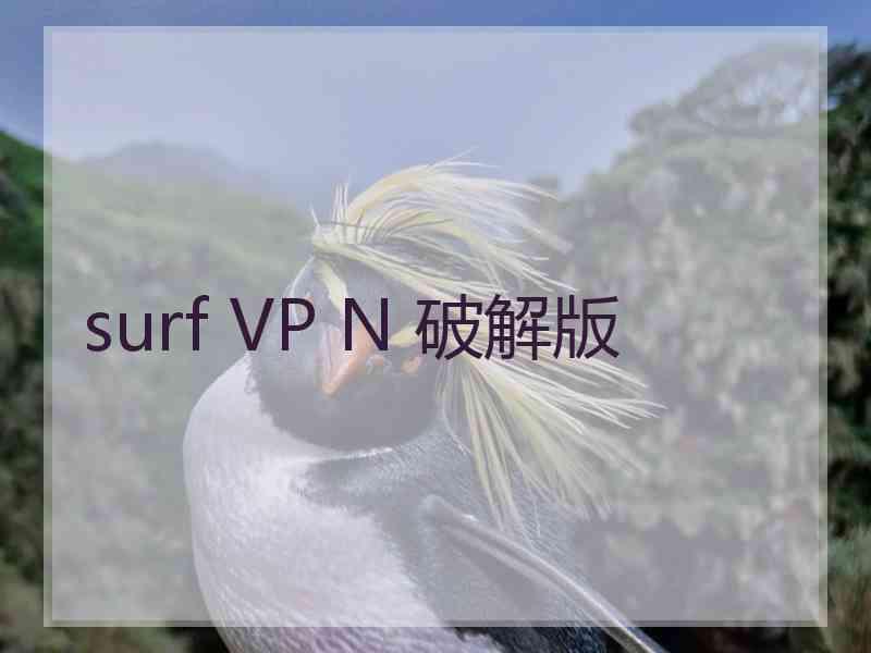 surf VP N 破解版