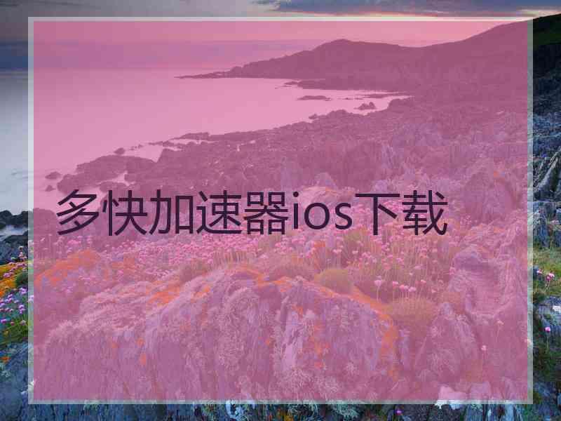 多快加速器ios下载