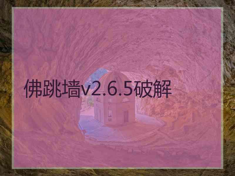 佛跳墙v2.6.5破解