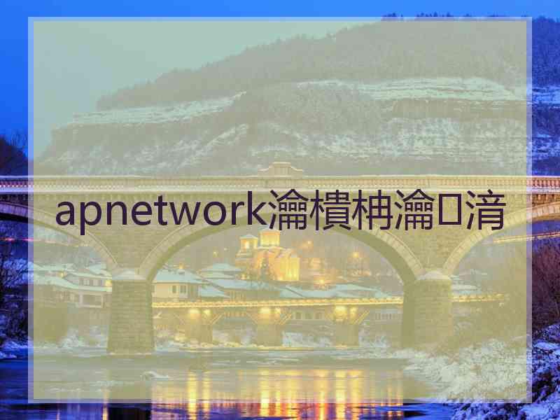 apnetwork瀹樻柟瀹㈡湇