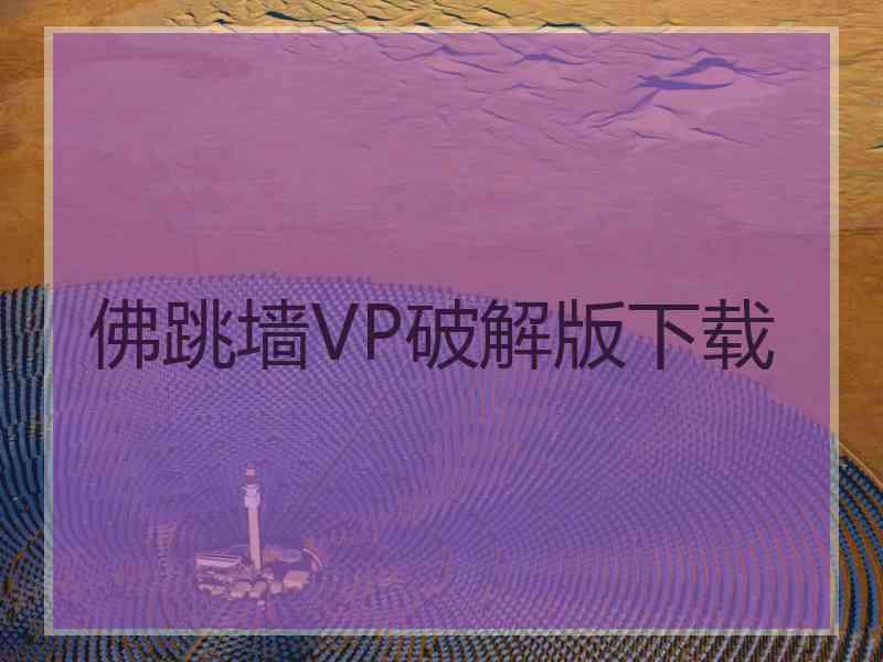 佛跳墙VP破解版下载