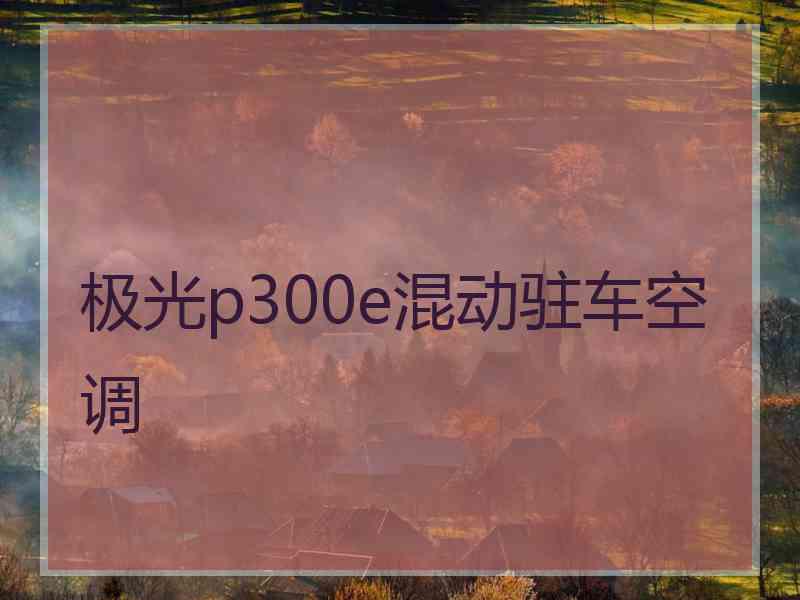 极光p300e混动驻车空调