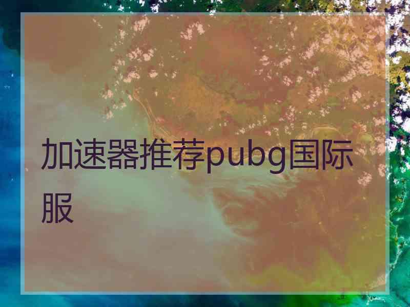 加速器推荐pubg国际服