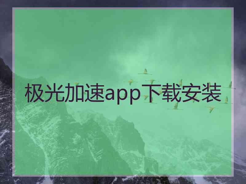 极光加速app下载安装