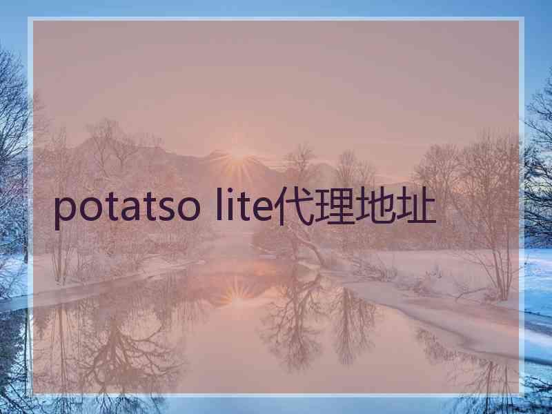 potatso lite代理地址