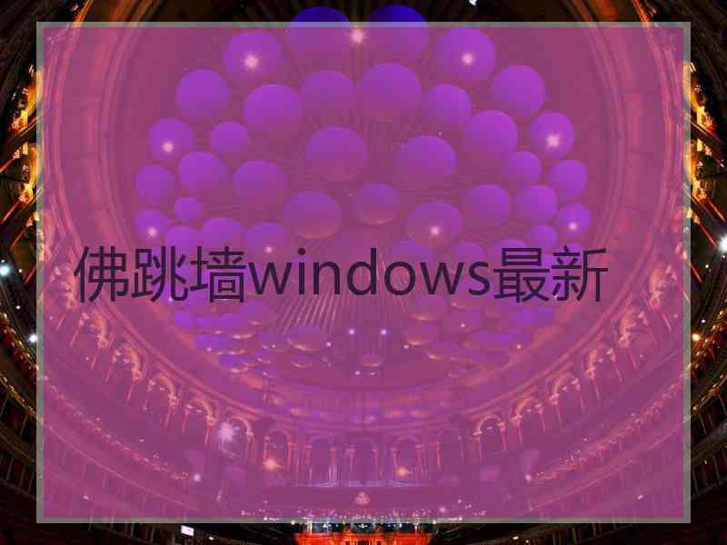 佛跳墙windows最新