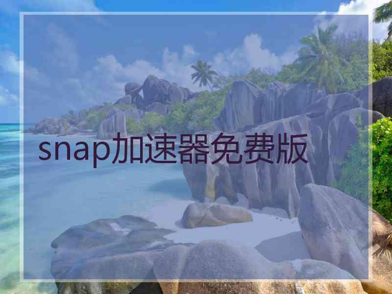 snap加速器免费版