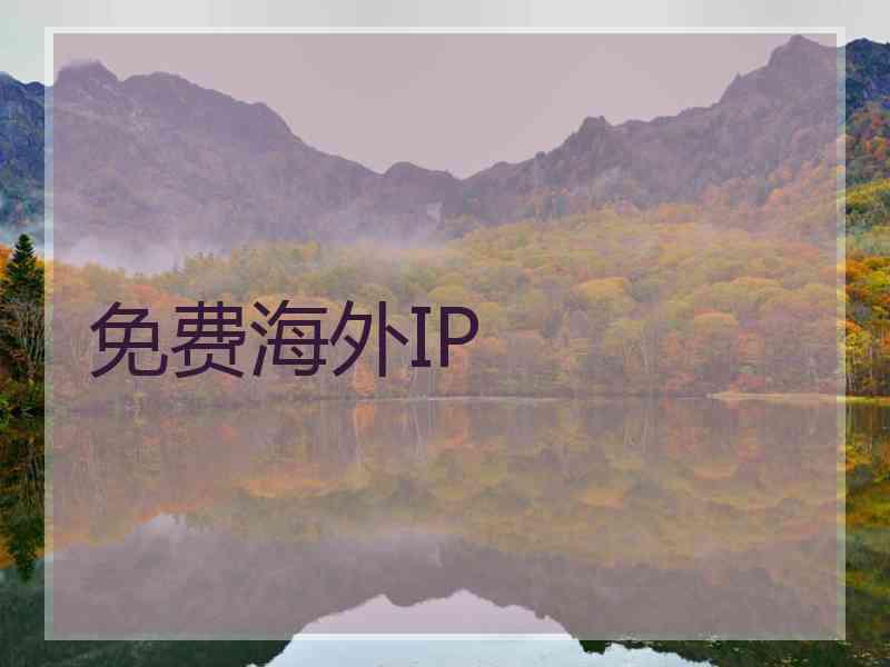 免费海外IP