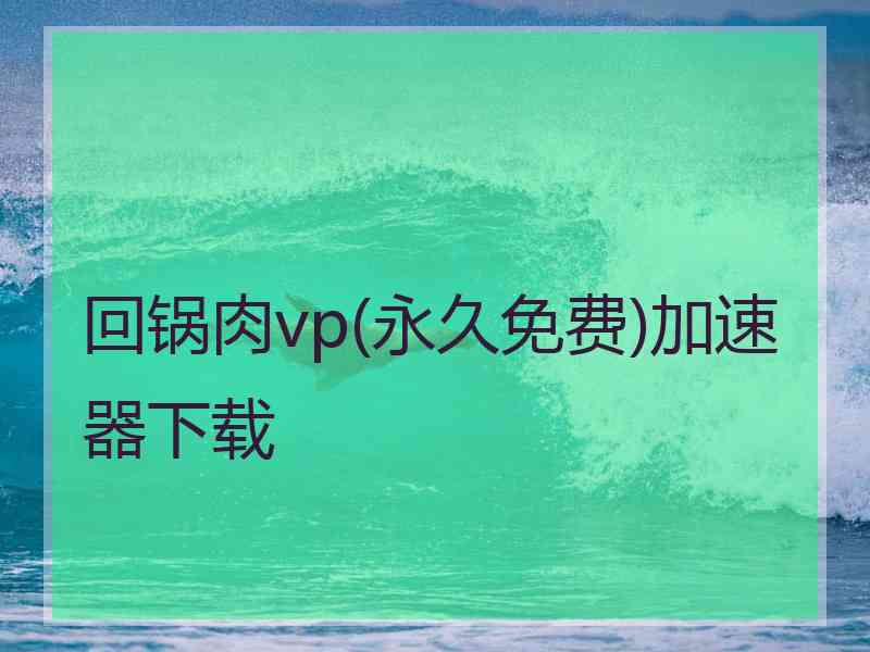 回锅肉vp(永久免费)加速器下载