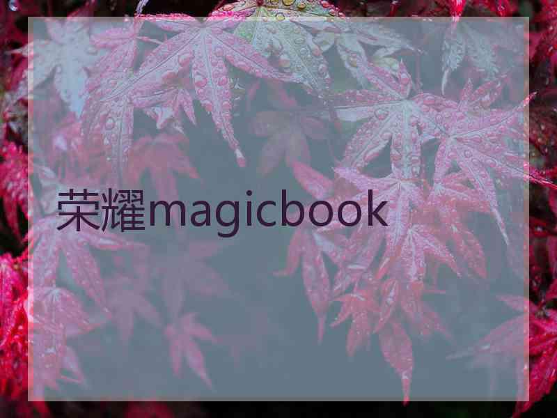 荣耀magicbook