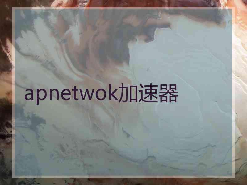 apnetwok加速器