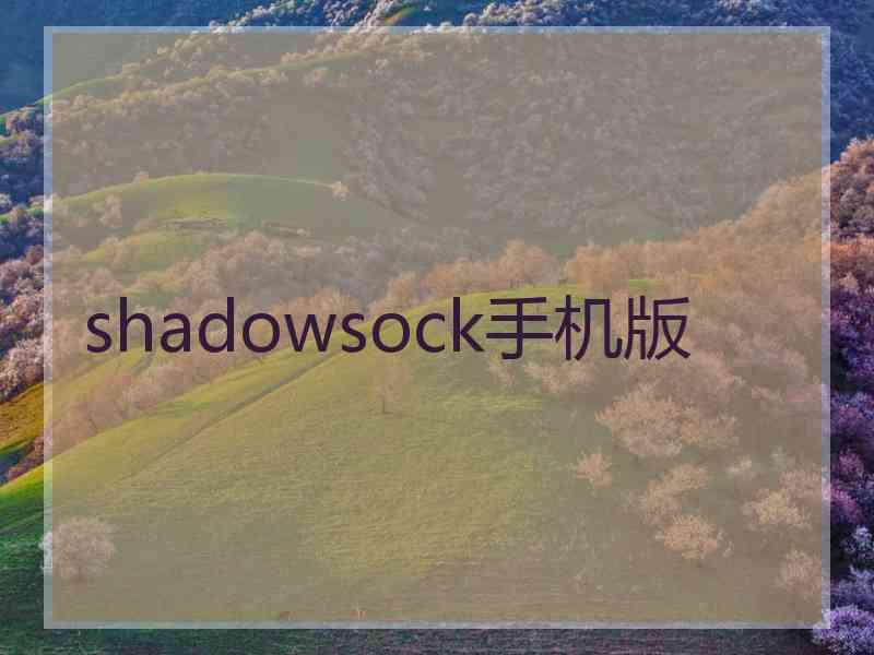 shadowsock手机版