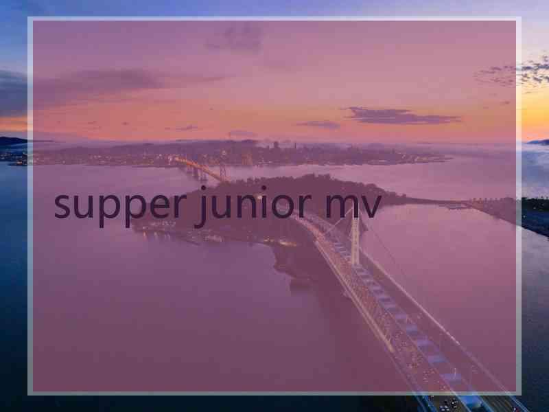 supper junior mv