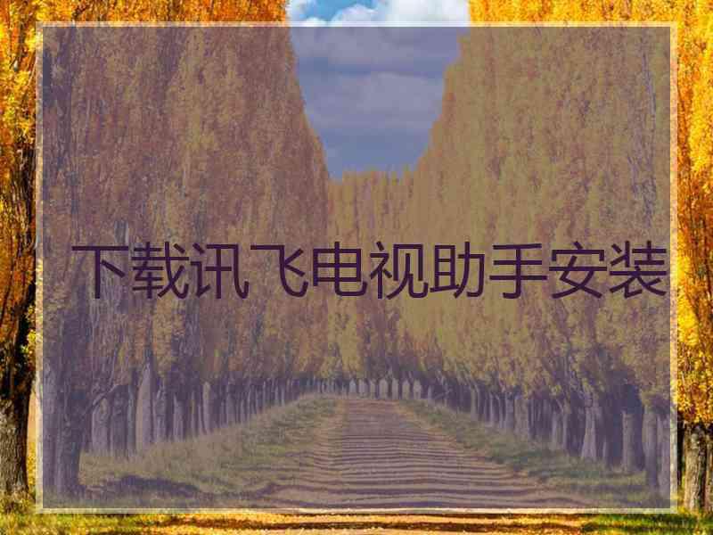 下载讯飞电视助手安装