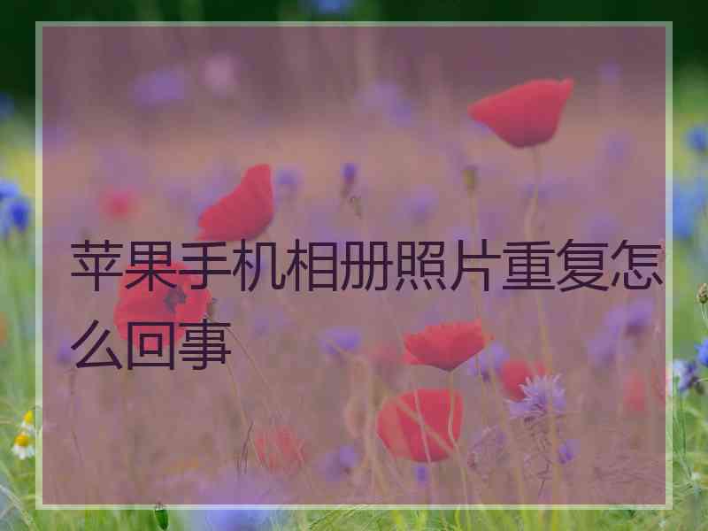 苹果手机相册照片重复怎么回事