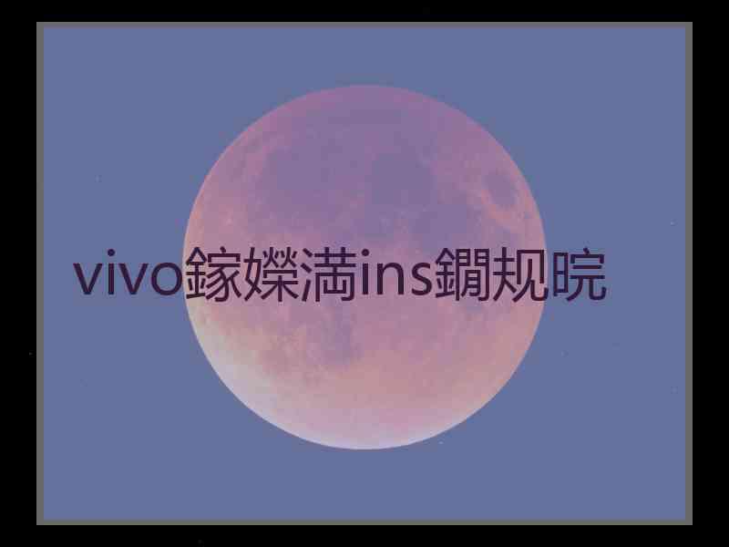 vivo鎵嬫満ins鐗规晥