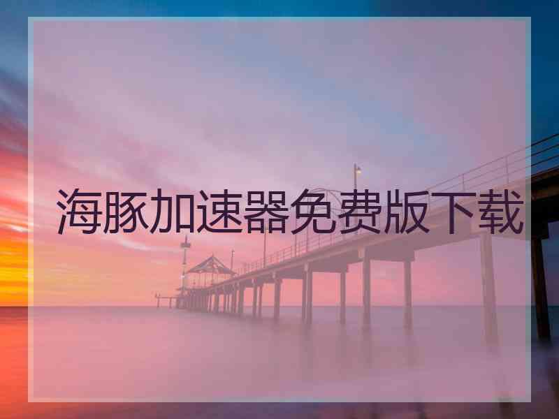 海豚加速器免费版下载