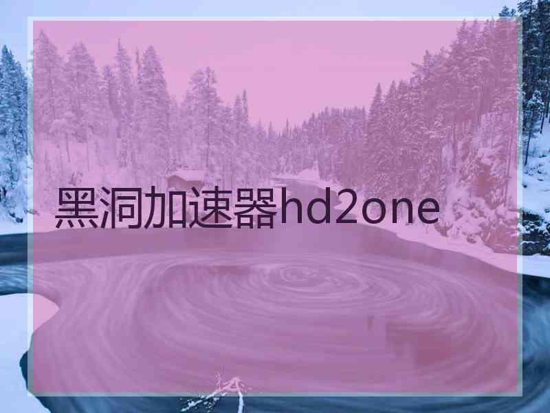 黑洞加速器hd2one