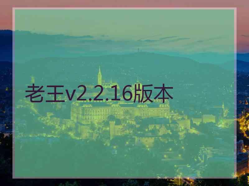 老王v2.2.16版本