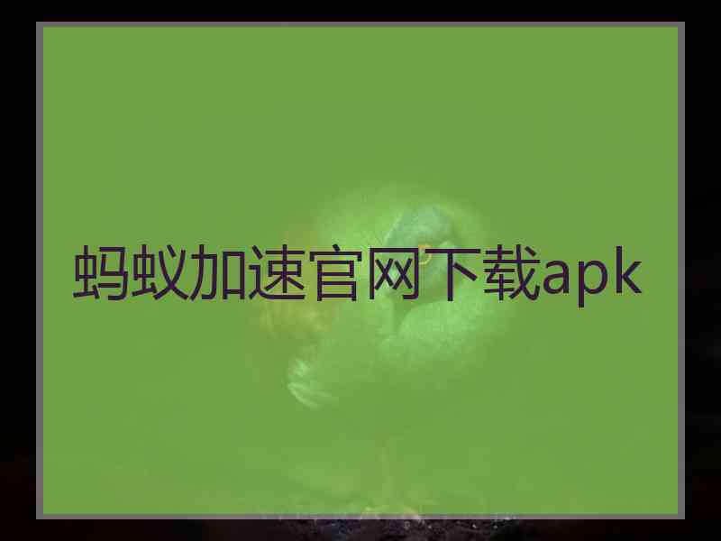 蚂蚁加速官网下载apk