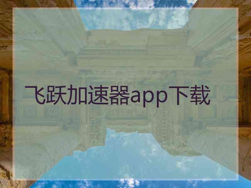 飞跃加速器app下载