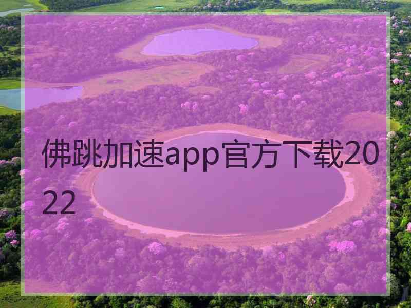 佛跳加速app官方下载2022