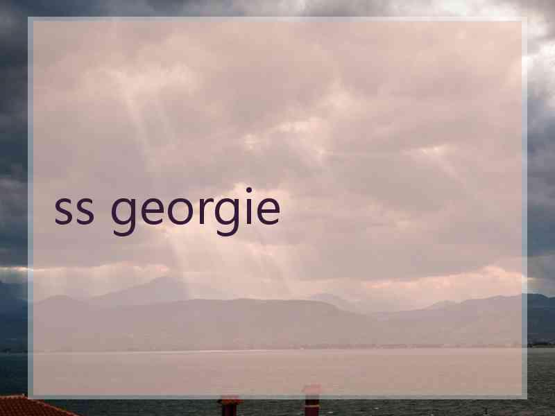 ss georgie