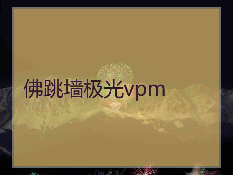 佛跳墙极光vpm