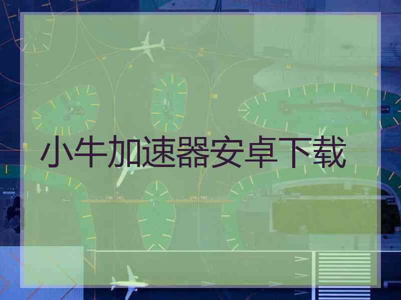 小牛加速器安卓下载