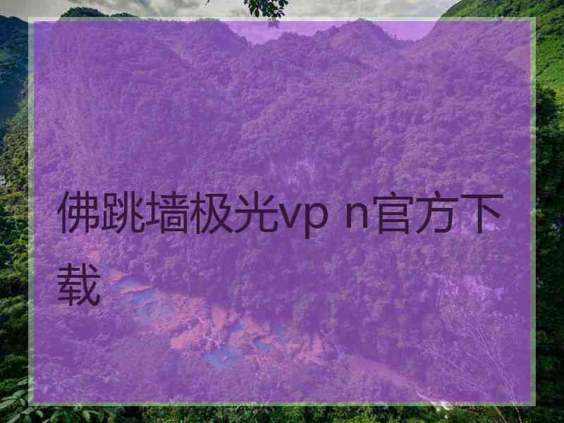 佛跳墙极光vp n官方下载