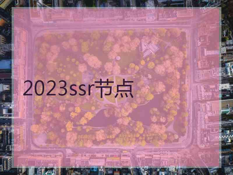 2023ssr节点