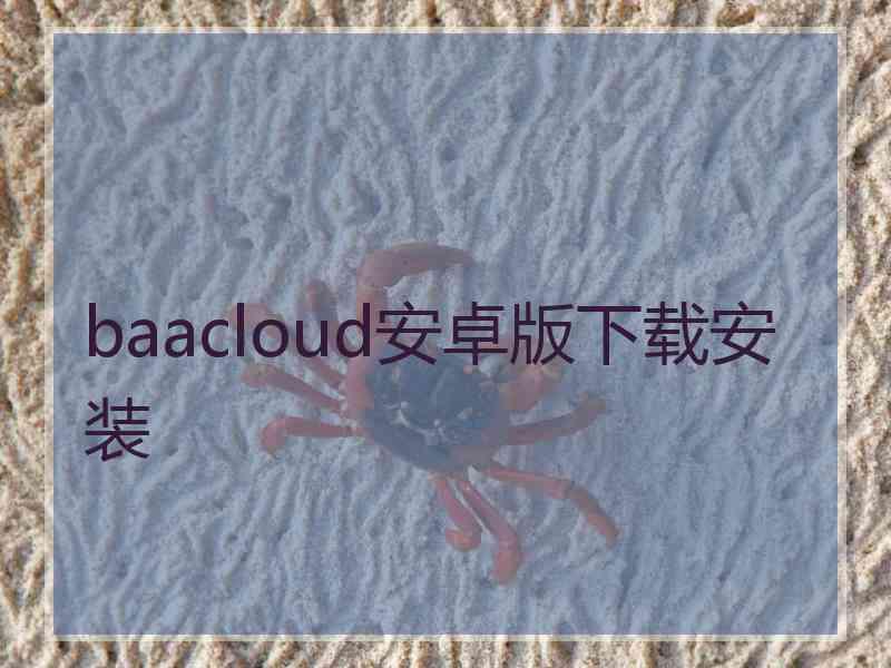 baacloud安卓版下载安装