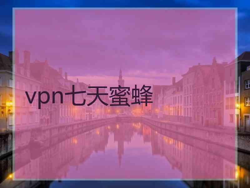 vpn七天蜜蜂