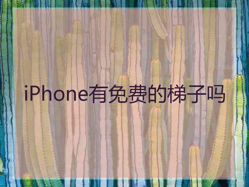 iPhone有免费的梯子吗