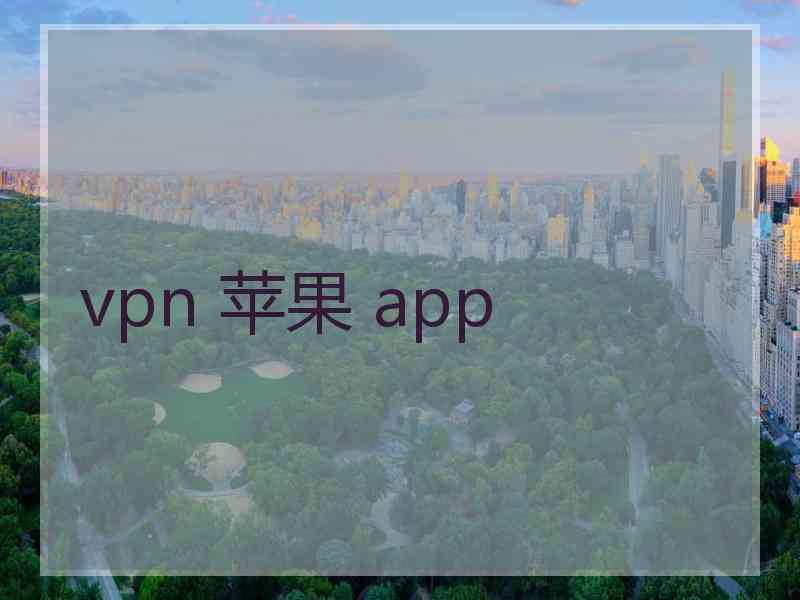 vpn 苹果 app