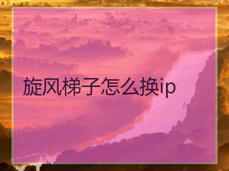 旋风梯子怎么换ip