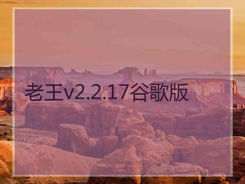 老王v2.2.17谷歌版