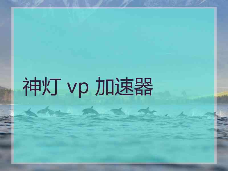 神灯 vp 加速器