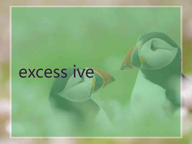 excess ive