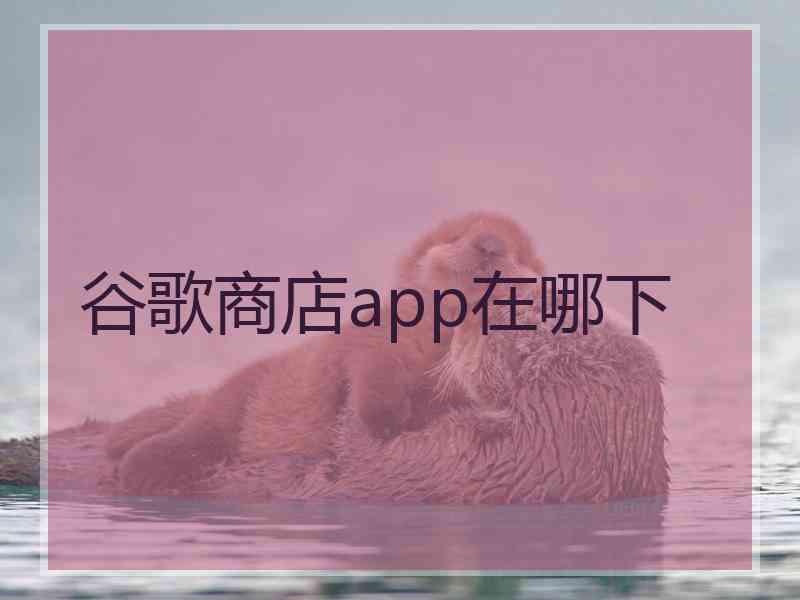 谷歌商店app在哪下