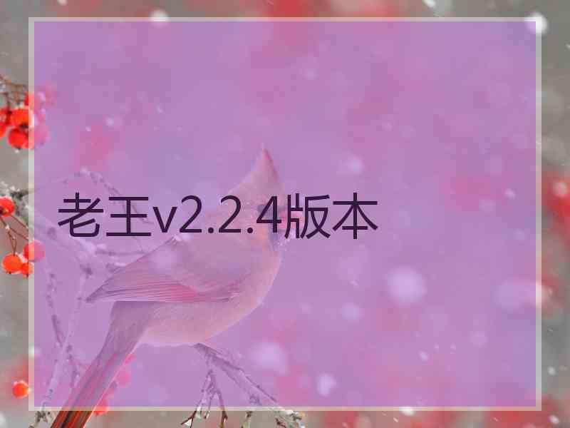 老王v2.2.4版本