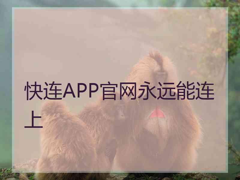 快连APP官网永远能连上