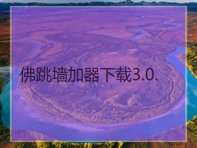 佛跳墙加器下载3.0.