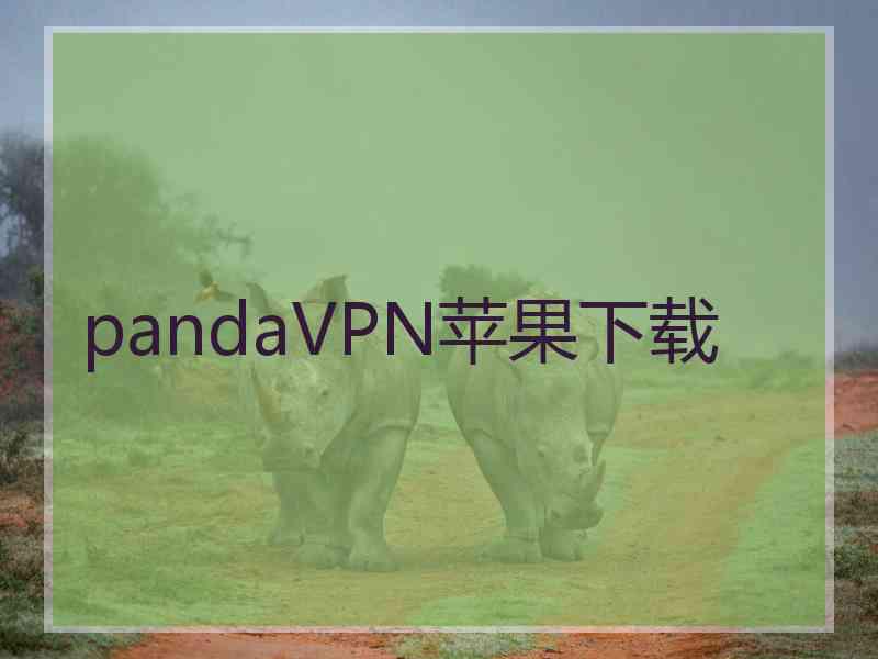 pandaVPN苹果下载