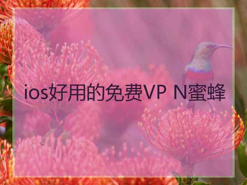 ios好用的免费VP N蜜蜂