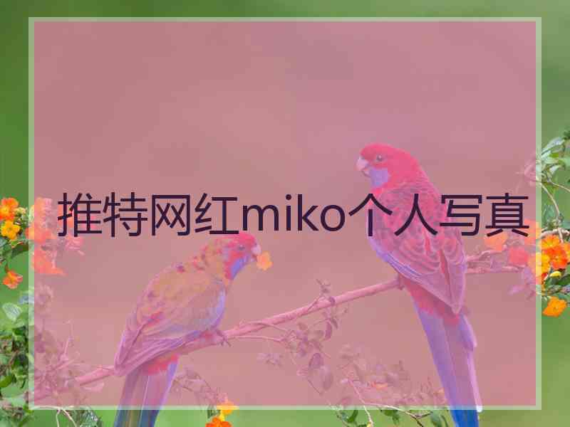 推特网红miko个人写真