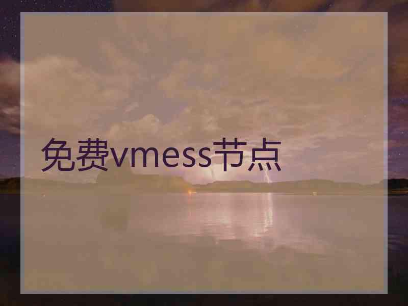 免费vmess节点