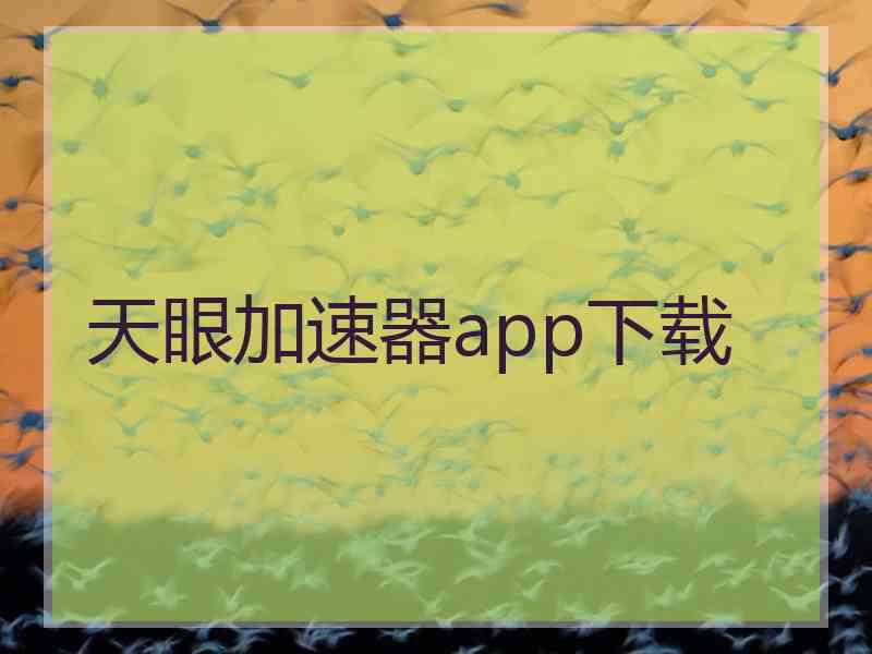 天眼加速器app下载